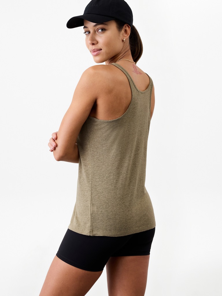 Getaway Linen Blend Tank