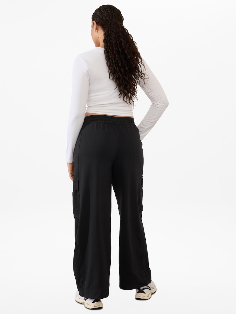 Retroterry High Rise Wide Leg Cargo Pant