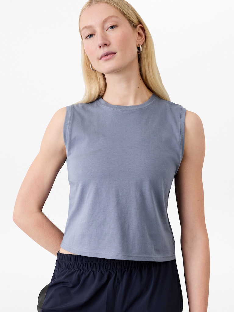 True Cotton Crop Tank