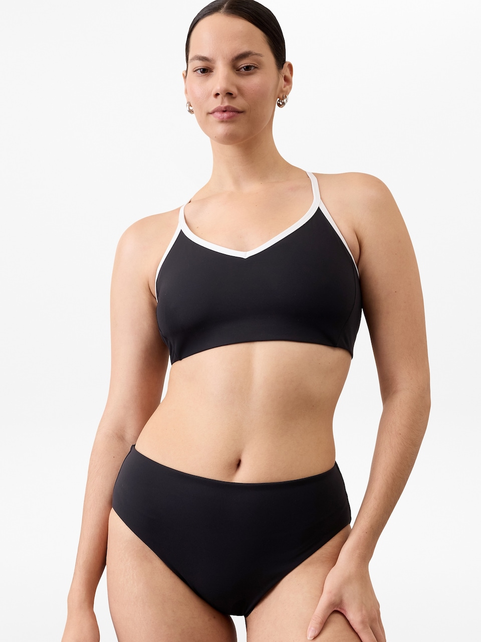 High Waist Cheeky Swim Bottom