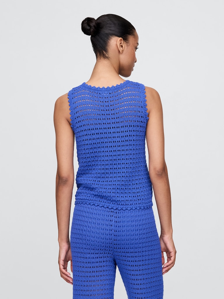 100% Cotton Crochet Tank Top