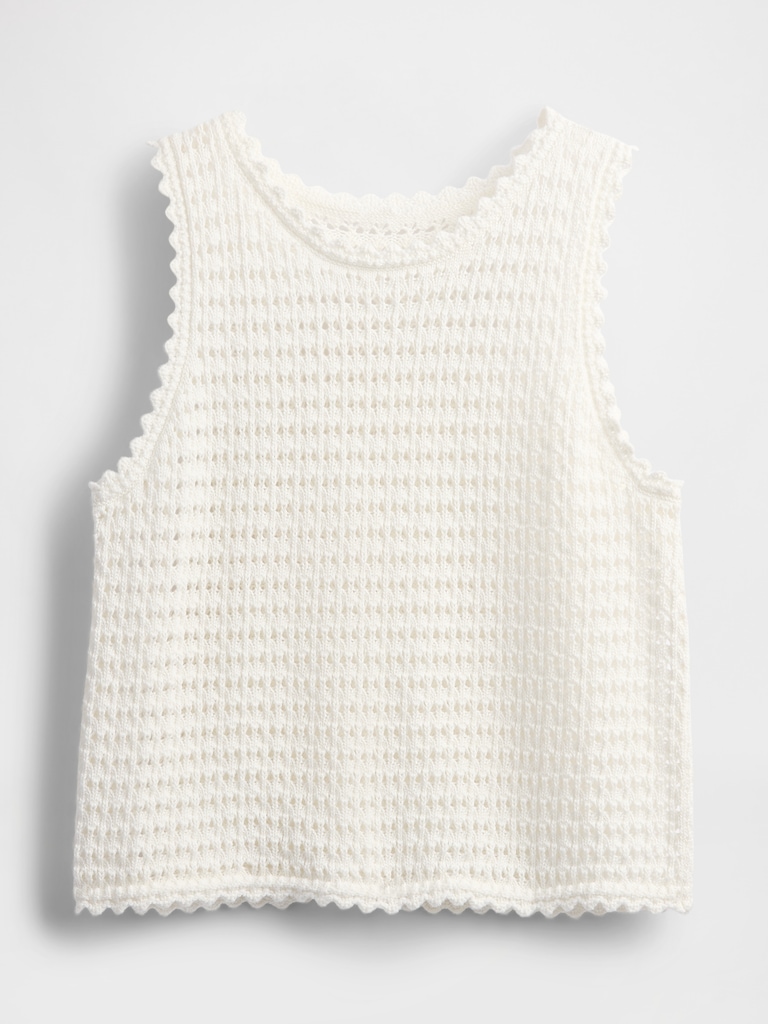 100% Cotton Crochet Tank Top