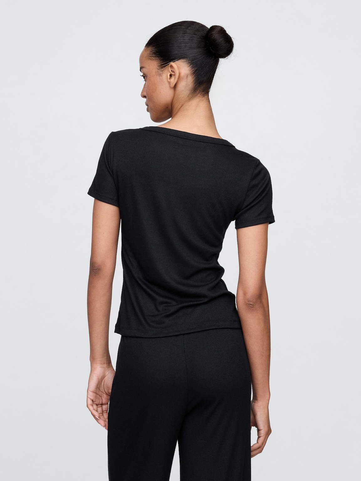 Mini Rib Henley PJ Top