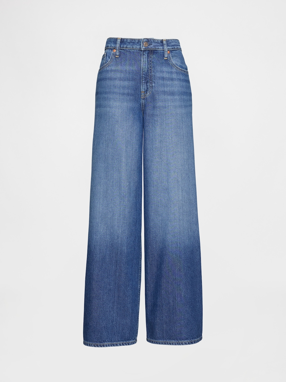Curvy Mid Rise UltraSoft Baggy Jeans