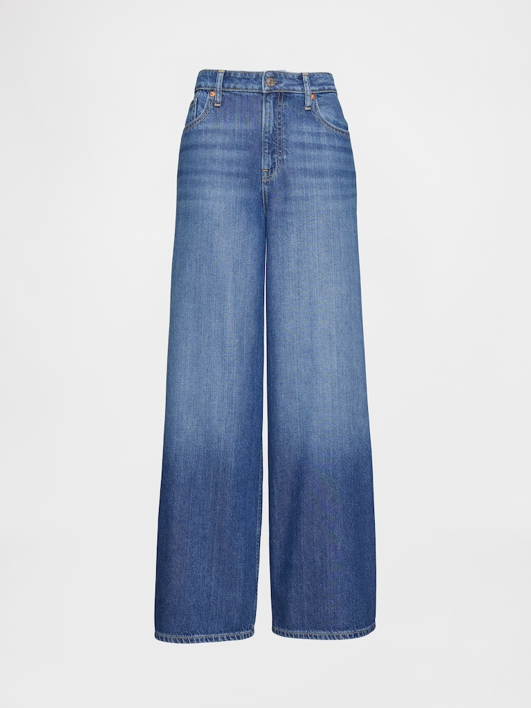 Curvy Mid Rise UltraSoft Baggy Jeans