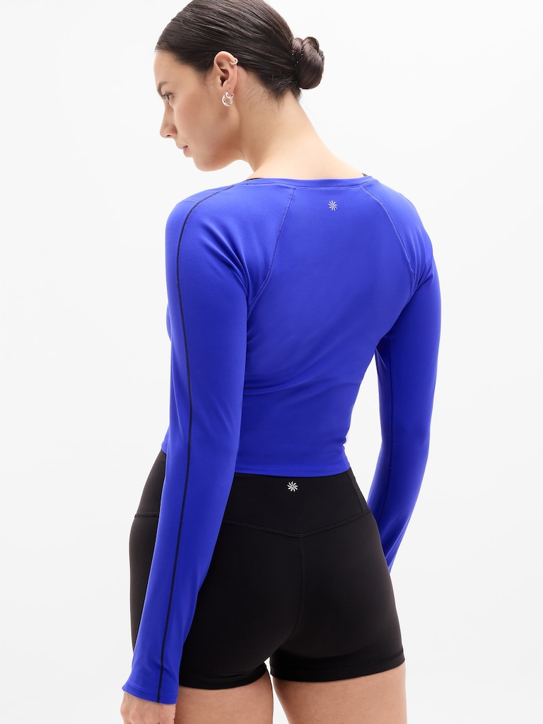 Transcend Contrast Stitch Top