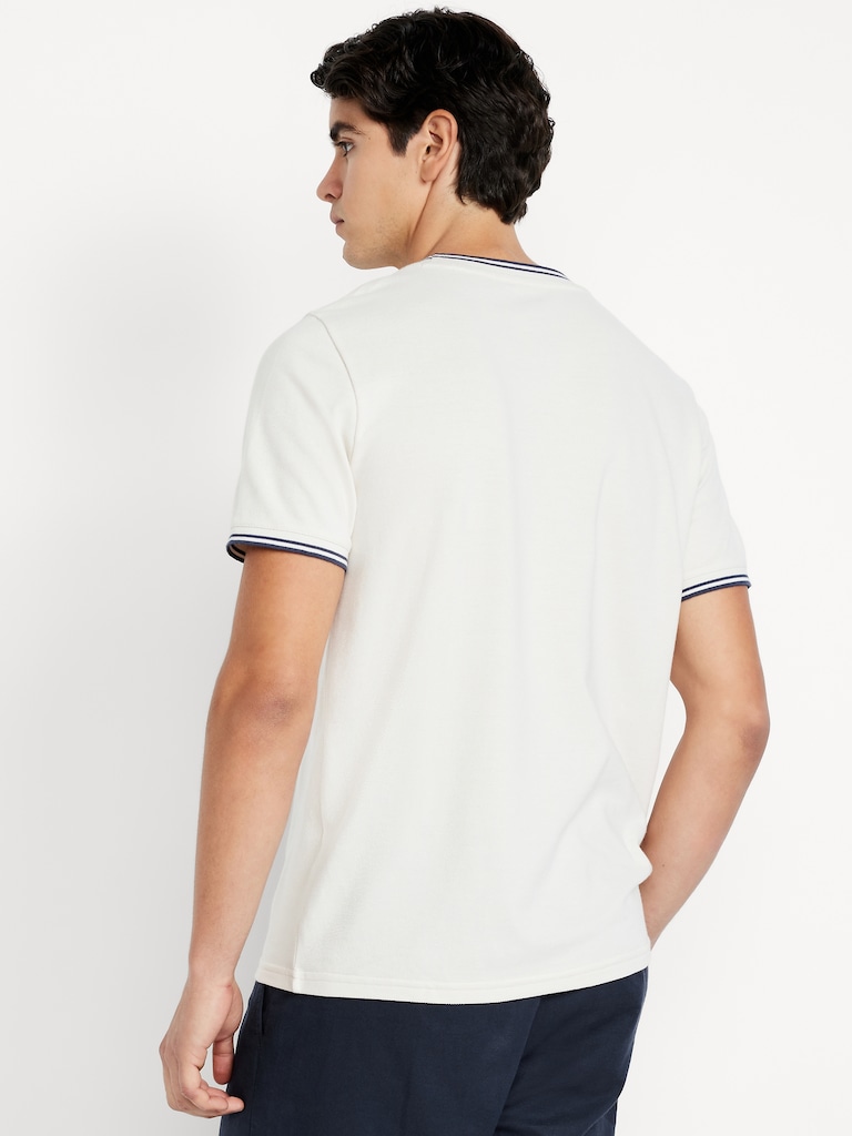 Textured Pique T-Shirt