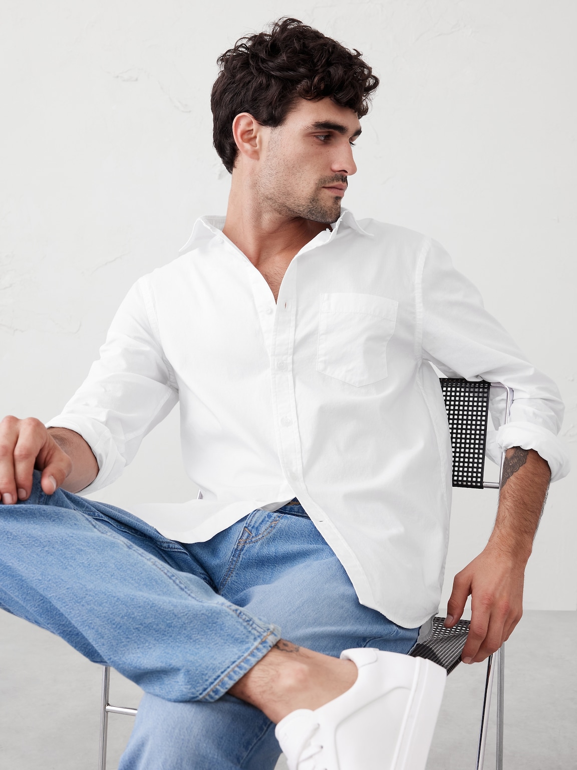 Slim Softwash Cotton Shirt