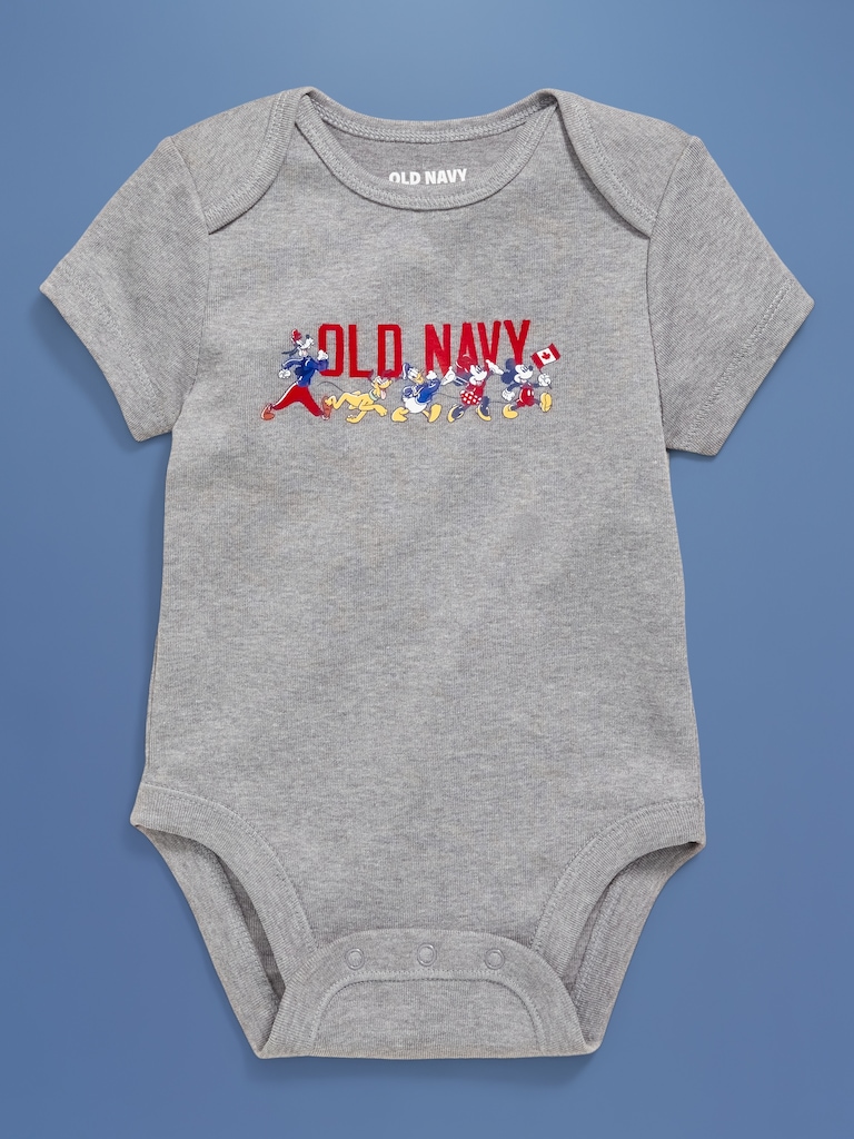 Old Navy x Disney© Short-Sleeve Flag Logo-Graphic Bodysuit for Baby