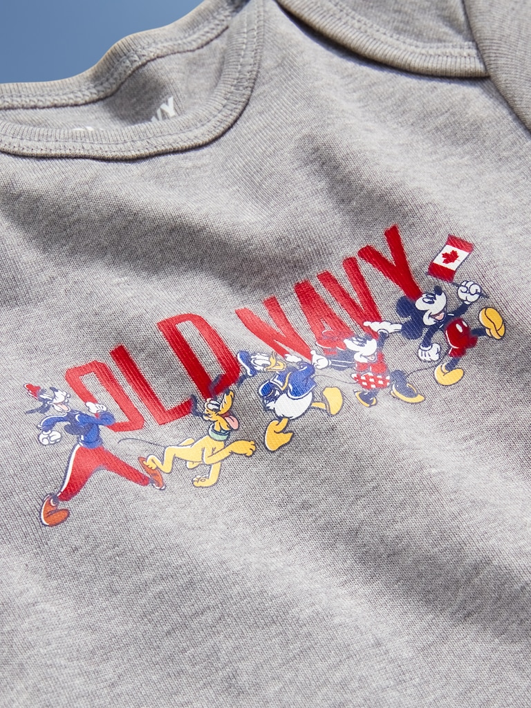 Old Navy x Disney© Short-Sleeve Flag Logo-Graphic Bodysuit for Baby