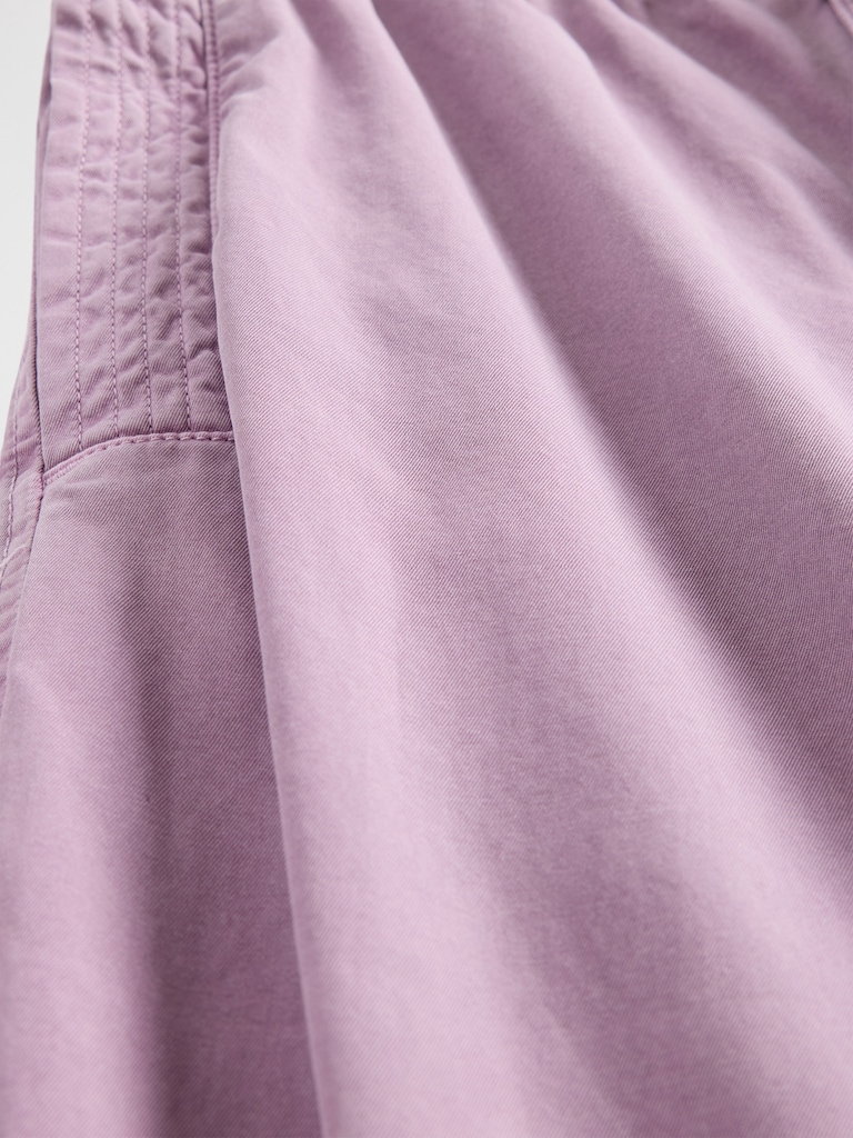 Mid Rise Barrel Parachute Pants