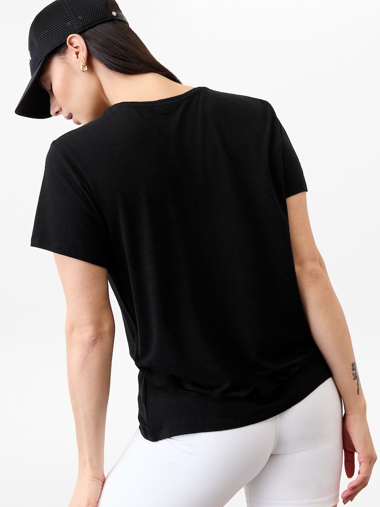 Getaway Linen Blend Tee