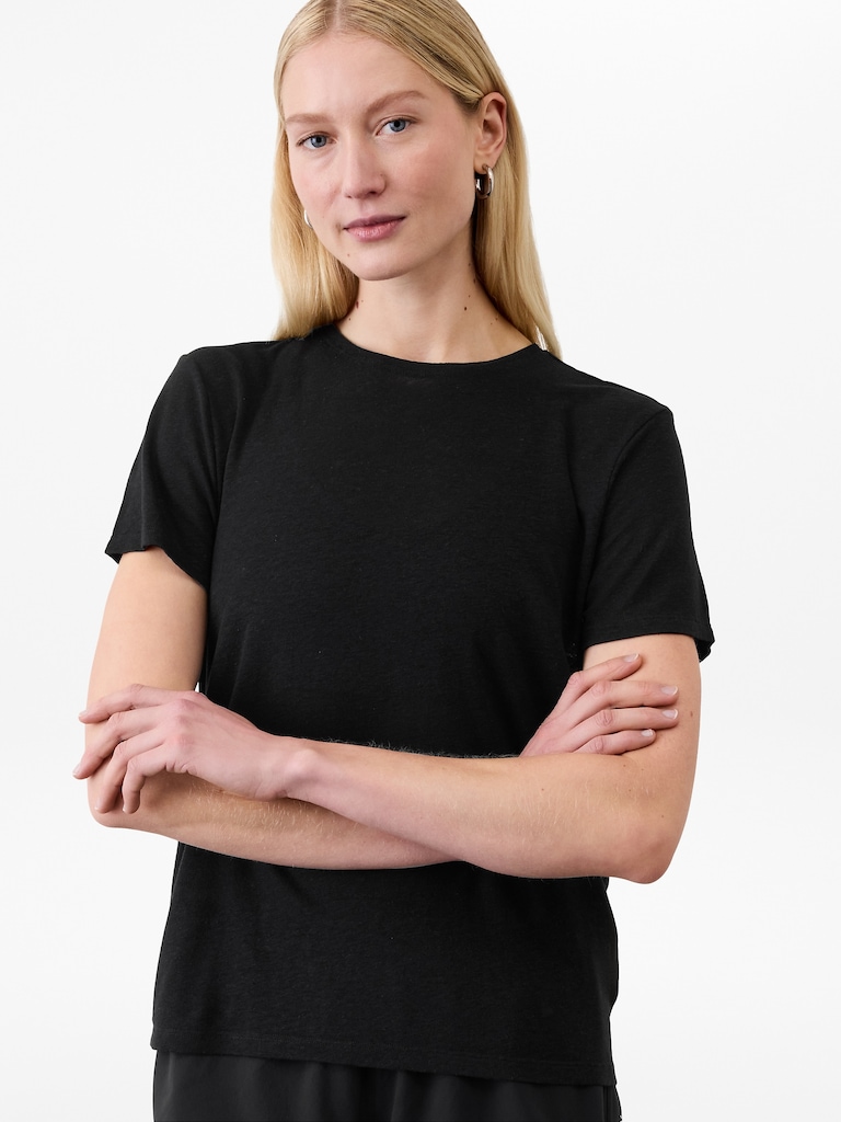 Getaway Linen Blend Tee