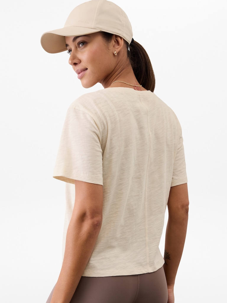Essential Slub V-Neck Tee