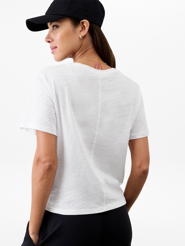 Essential Slub V-Neck Tee