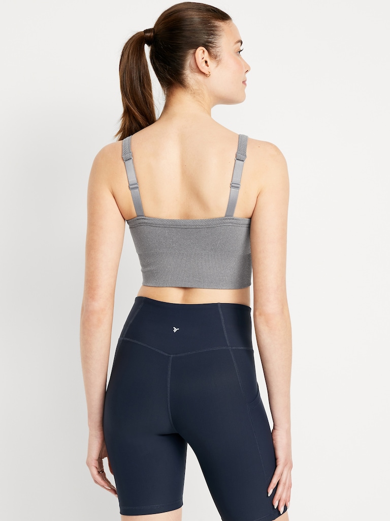 Light Support Fluid Seamless Longline Sports Bra