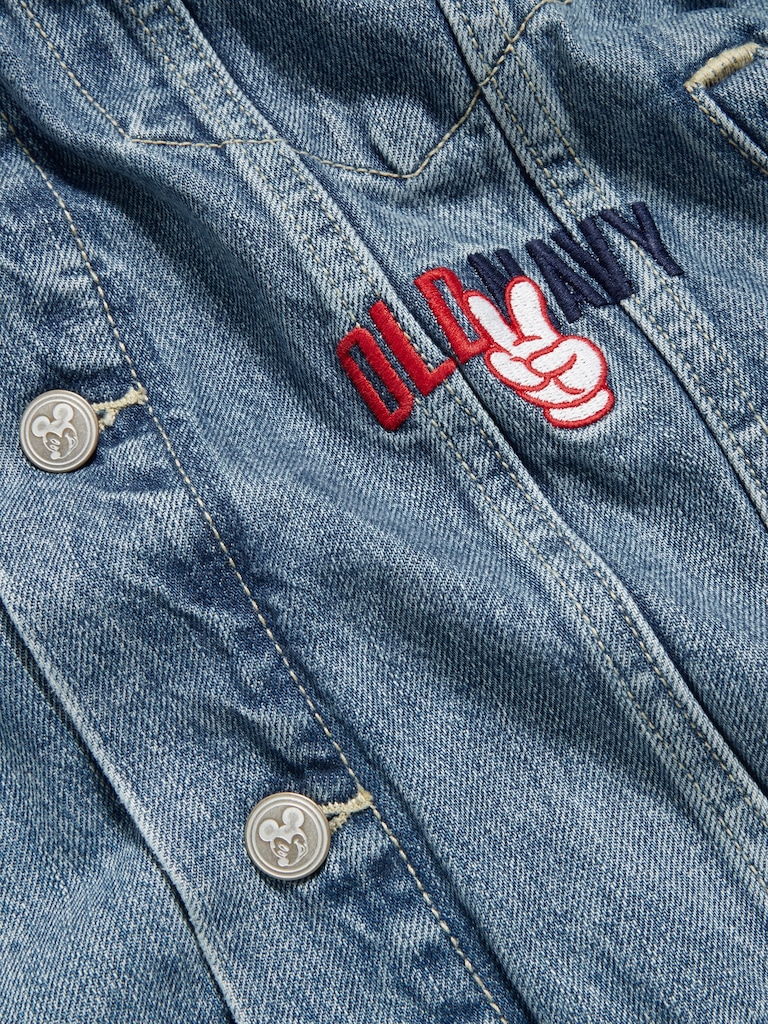 Old Navy x Disney© Mickey Mouse Logo-Graphic Jean Jacket