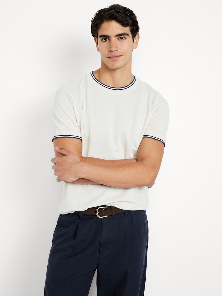 Textured Pique T-Shirt