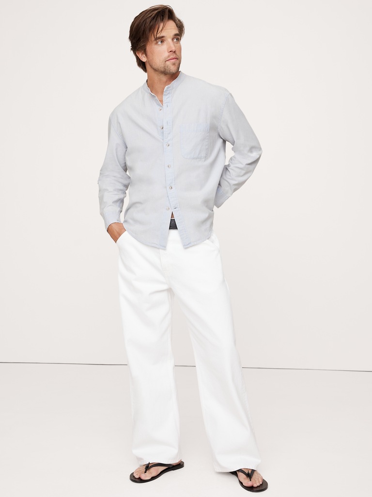 Relaxed-Fit Chambray Shirt