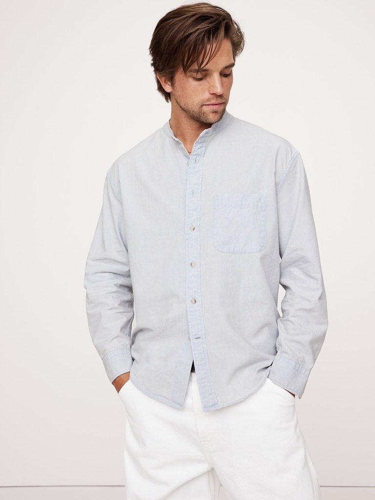 Relaxed-Fit Chambray Shirt