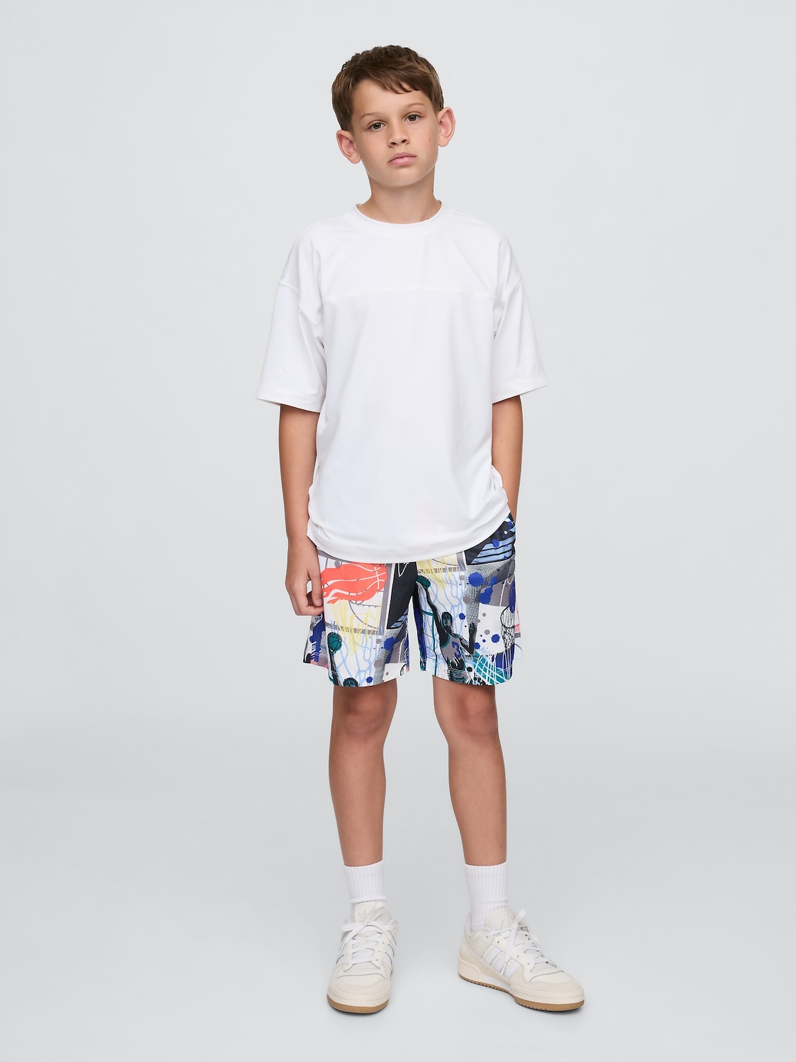 Kids GapFit 6" Recycled Mesh Easy Shorts