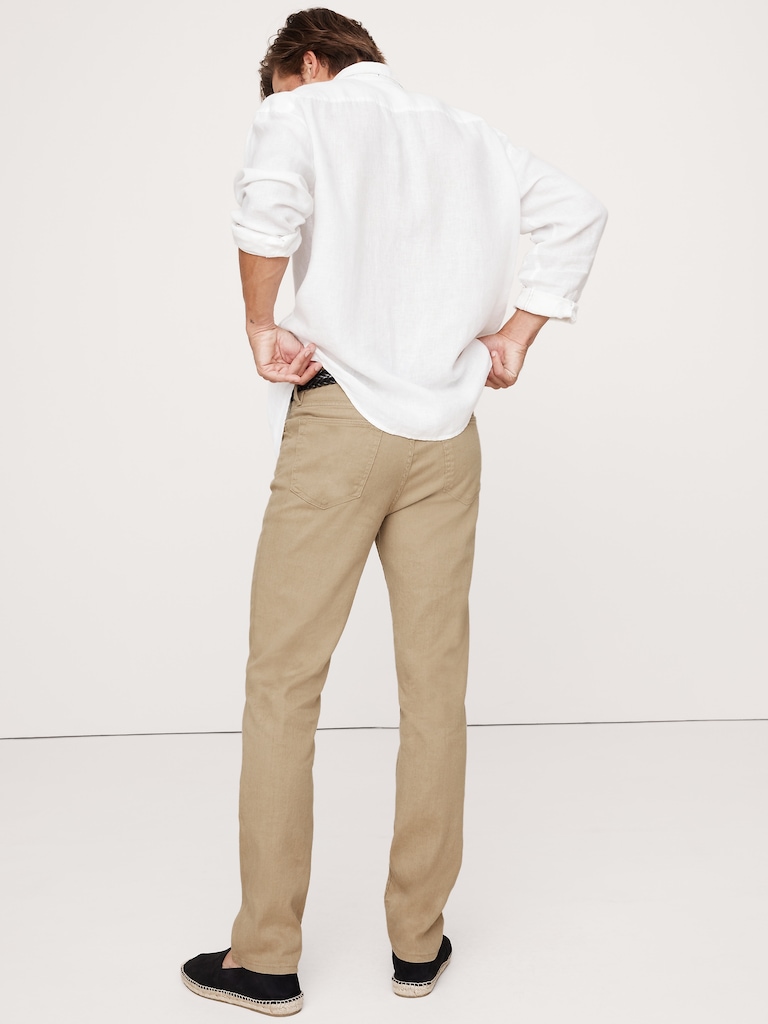 Slim Linen-Cotton Traveler Pant