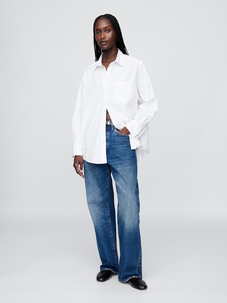 Organic Cotton Poplin Big Shirt