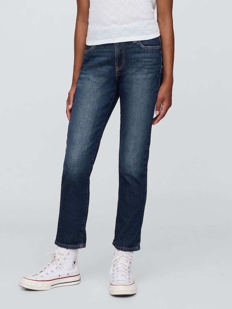 Kids Mid Rise Girlfriend Jeans