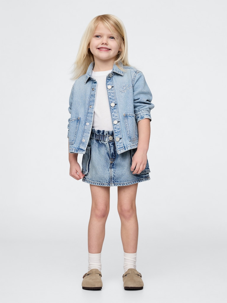 Baby & Toddler UltraSoft Denim Cargo Skort