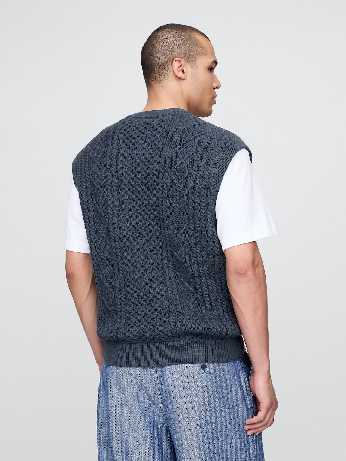 Gap × Malbon Cable-Knit Sweater Vest