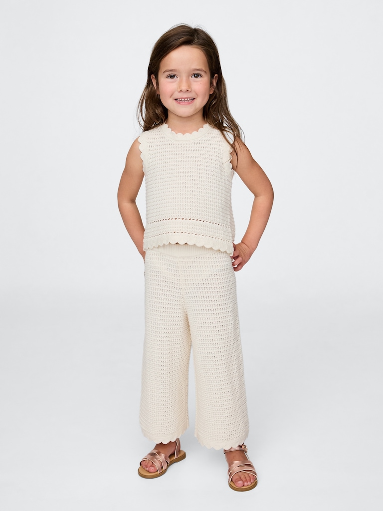Baby & Toddler Crochet Wide-Leg Pants