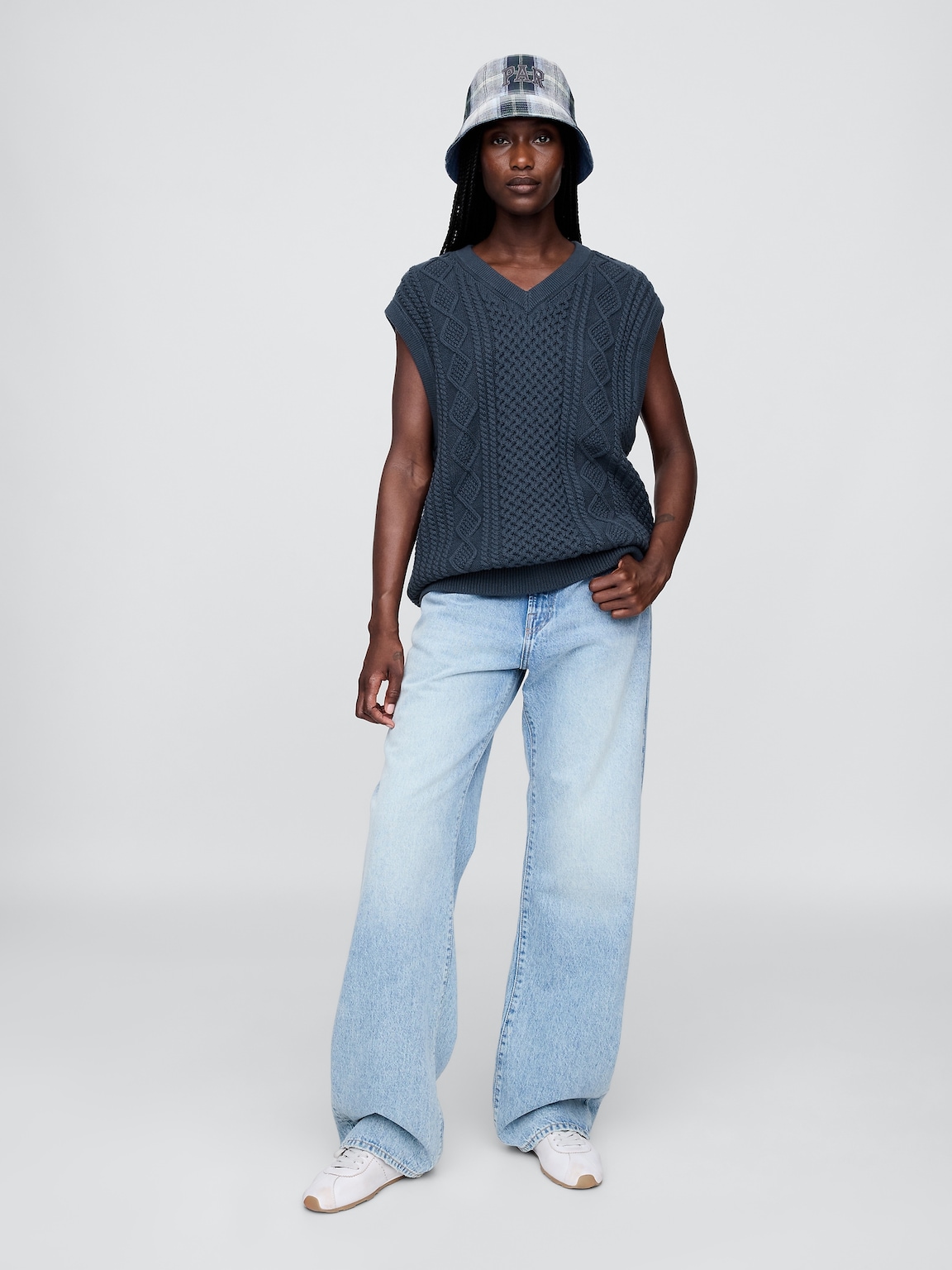 Gap × Malbon Cable-Knit Sweater Vest