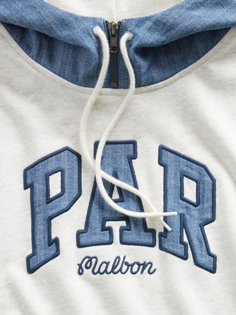 Gap × Malbon Adult Heavyweight French Terry Logo Hoodie