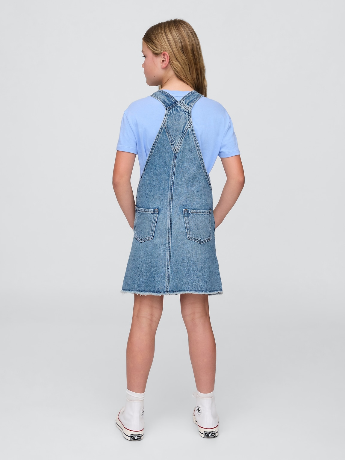 Kids Denim Pinafore Dress