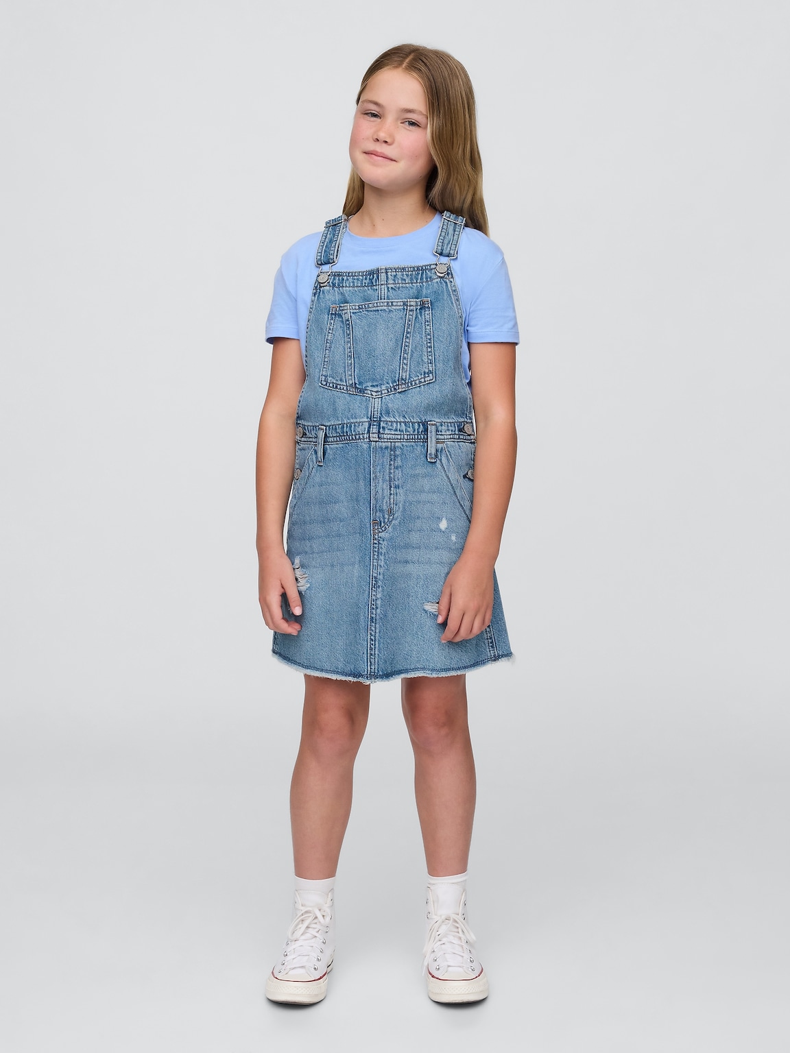Kids Denim Pinafore Dress