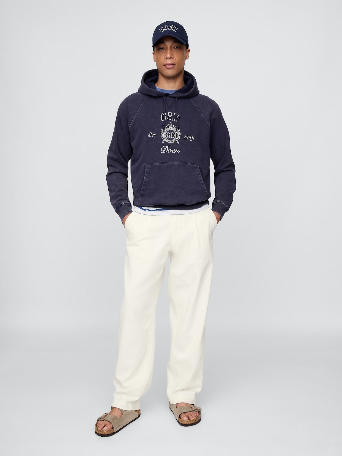 Gap × DÔEN Adult Pleated Denim Trousers