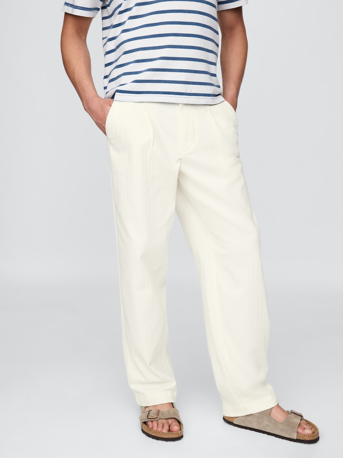 Gap × DÔEN Adult Pleated Denim Trousers