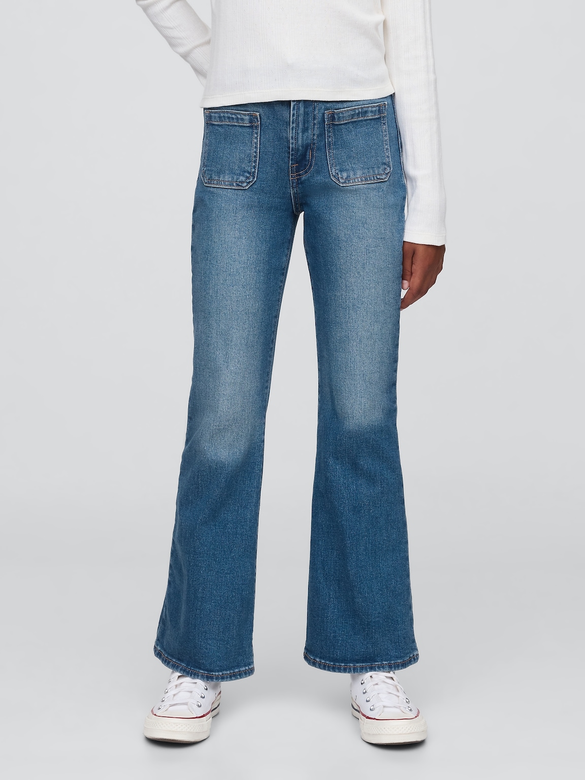 Kids High Rise '70s Flare Jeans