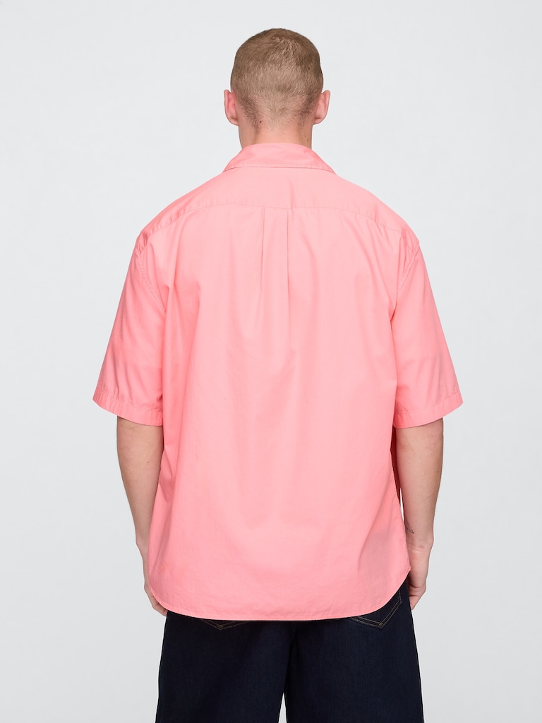 Organic Cotton Oversized Poplin Shirt