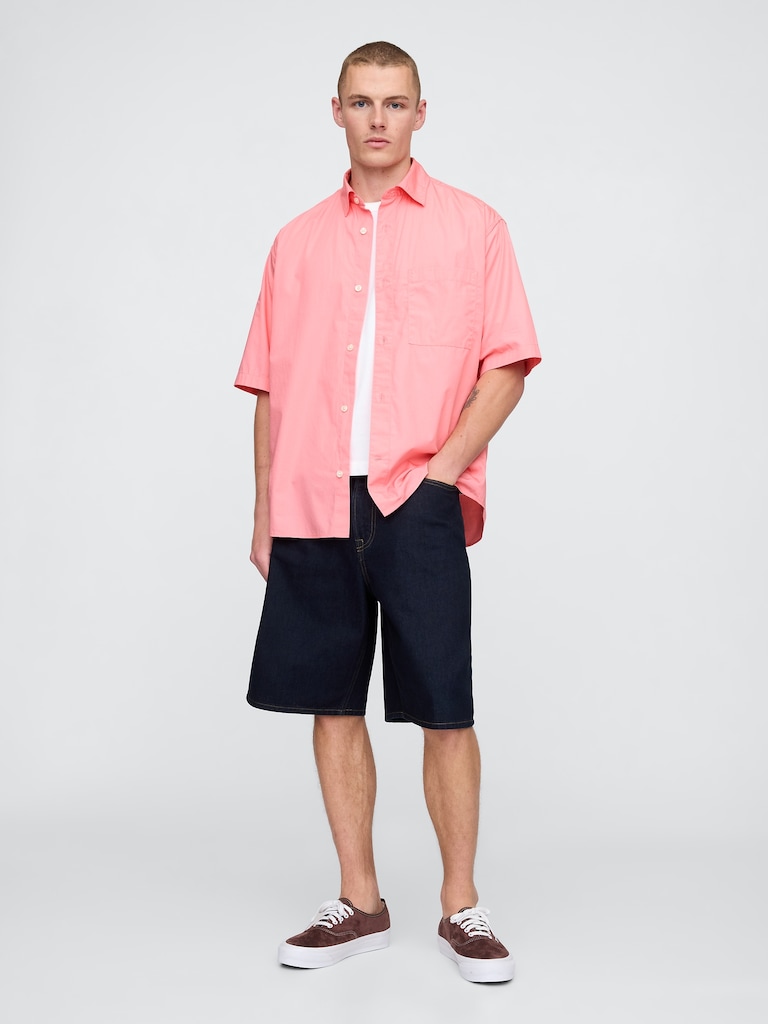 Organic Cotton Oversized Poplin Shirt