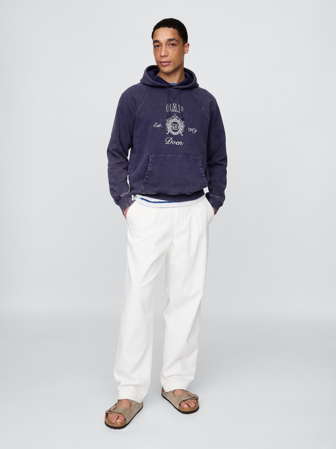 Gap × DÔEN Adult Heavyweight Raglan Logo Hoodie