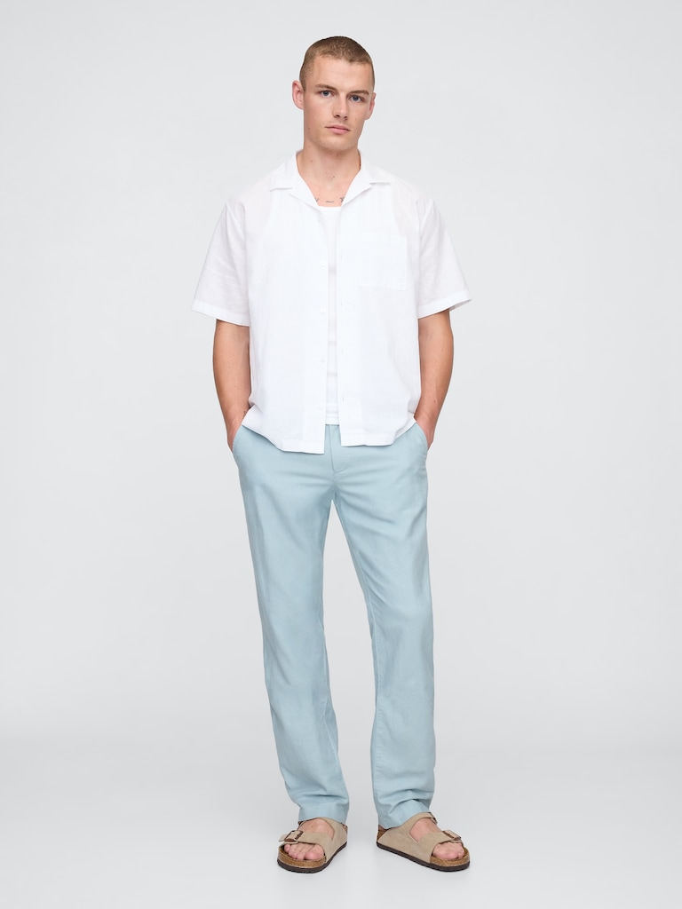 Linen-Cotton Khakis