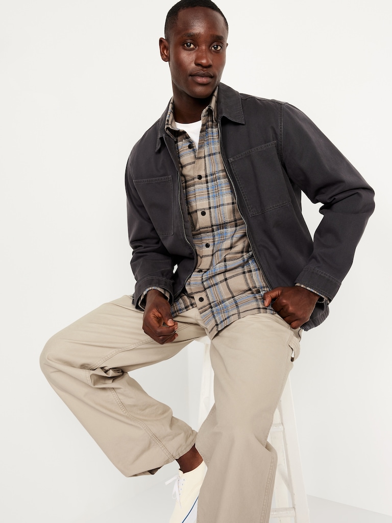 Plaid Flannel Pocket Shirt