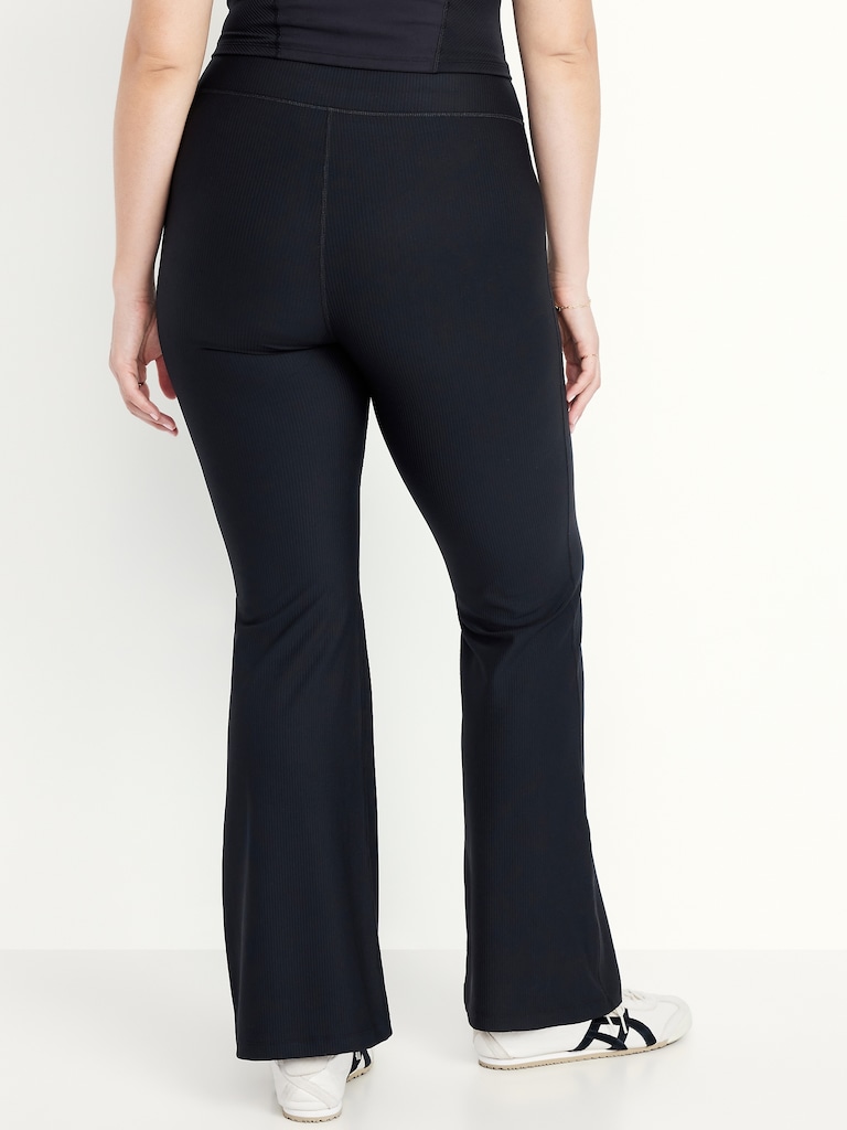 Extra High-Waisted PowerSoft Rib Flare Leggings