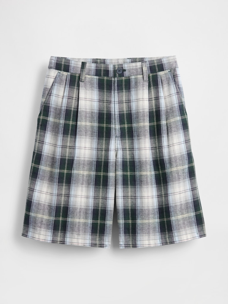 Gap × Malbon 9.5" Pleated Baggy Shorts
