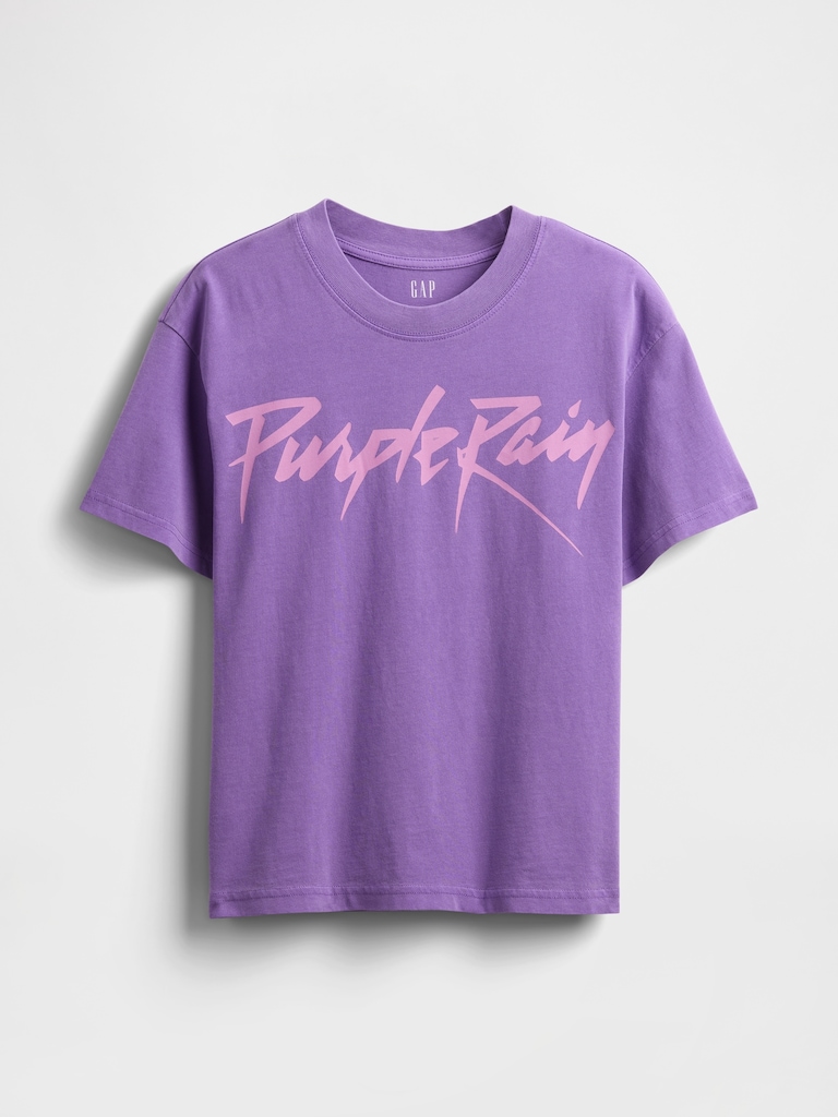 Purple Rain Relaxed Graphic T-Shirt