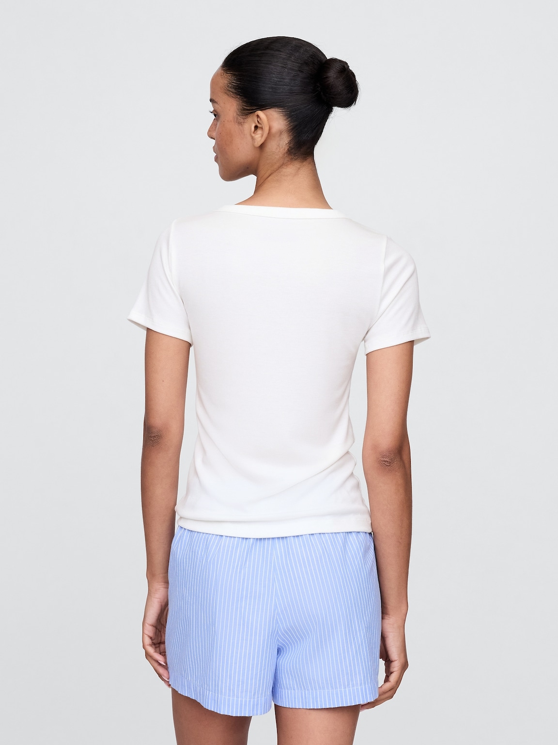 Mini Rib Henley PJ Top