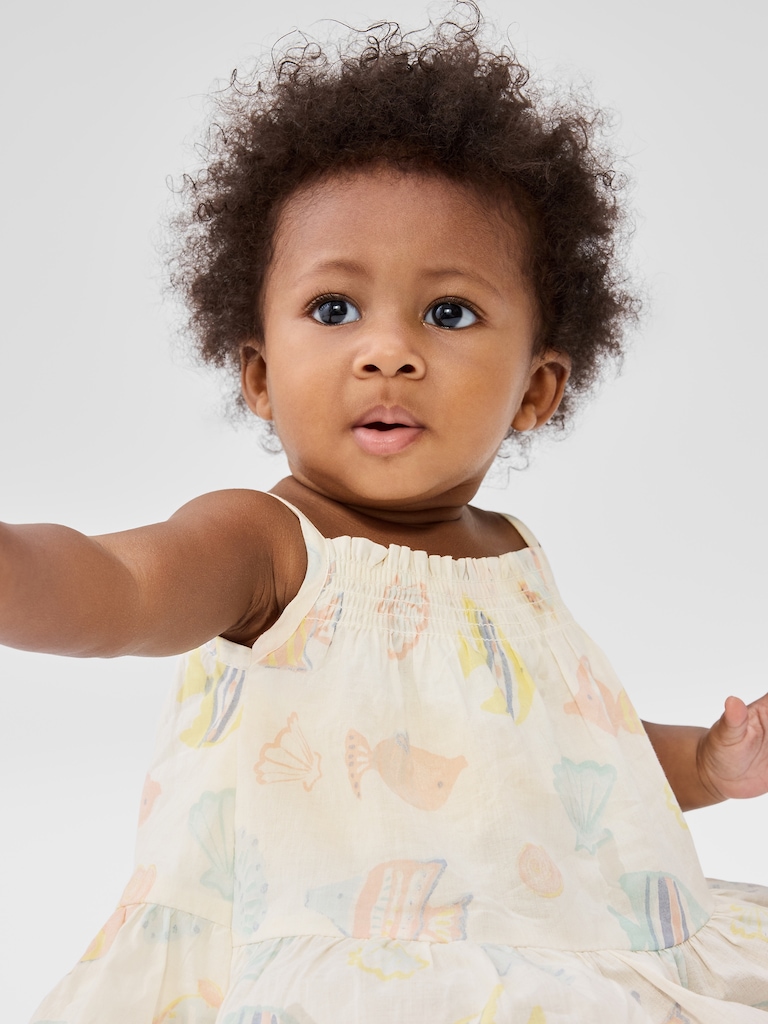 Baby Smocked Squareneck Dress