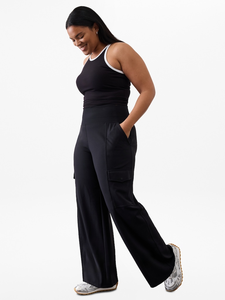 Venice High Rise Wide Leg Cargo Pant