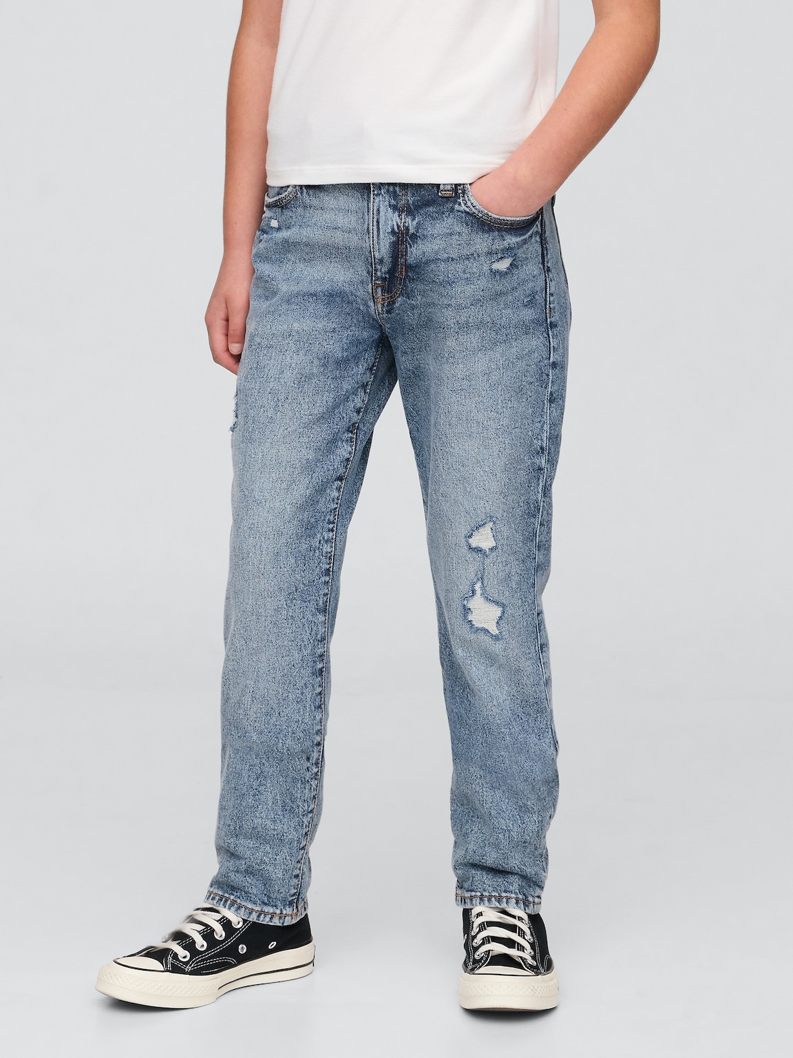 Kids Mid Rise Girlfriend Jeans